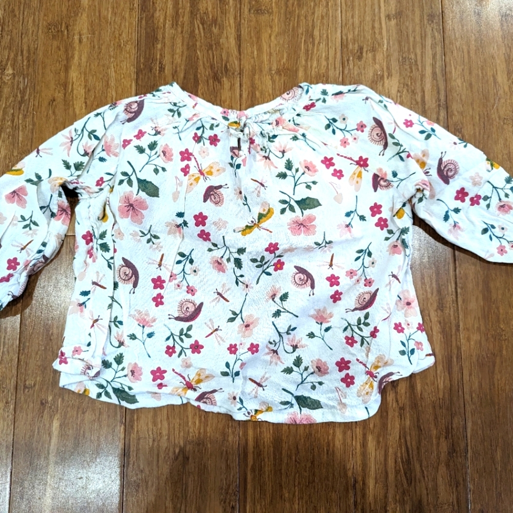 2/$18. Baby girl spring shirt. Long sleeve